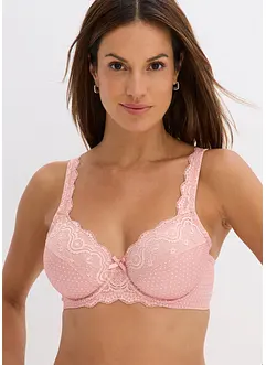 Podprsenka s kosticemi a jemnou krajkou (2 ks v balení), bonprix