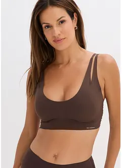 Bezešvý vatovaný podprsenkový top Feel Comfort, bonprix