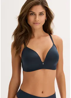 Vyztužená podprsenka bez kostic, z lesklého materiálu, bonprix