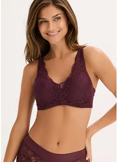 Vyztužená podprsenka s polstrovanými ramínky a jemnou krajkou, bonprix