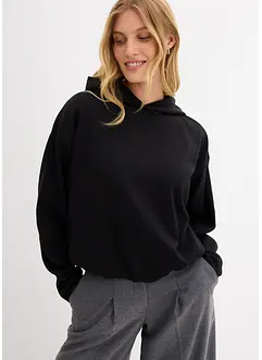 Mikina s kapucí, z mírně lesklé viskózové směsi, bonprix