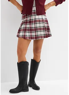 Kalhotová sukně s kostkovaným vzorem, bonprix