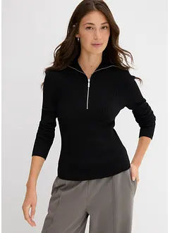 Žebrované triko z měkké viskózové směsi, bonprix