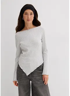 Žebrované tričko z měkké viskózové směsi, bonprix