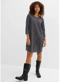 Krátké úpletové šaty se vzhledem pleteniny, bonprix