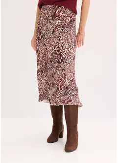 Saténová sukně se strukturou, bonprix