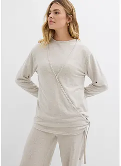 Zavinovací kardigan s pleteným vzhledem, bonprix