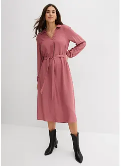 Midi šaty ze splývavé viskózy, bonprix