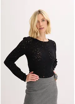 Krajkové body s hebkým povrchem, bonprix