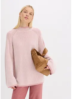 Oversize svetr se stojáčkem, bonprix