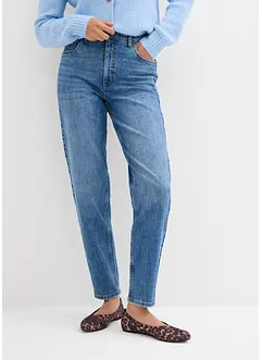 Mom džíny, High Waist, zkrácené, bonprix
