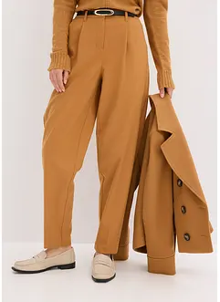 Látkové kalhoty ve střihu Barrel, bonprix