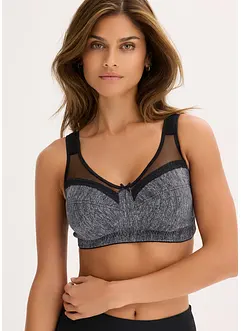 Odlehčující podprsenka bez kostic, s polstrovanými ramínky, bonprix