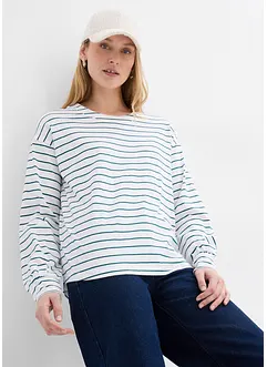 Triko s dlouhým rukávem, z čisté organické bavlny, bonprix