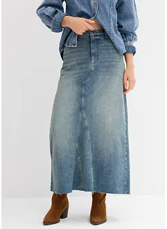 Džínová maxi sukně, Mid Waist, bonprix