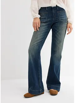 Džíny do zvonu, Mid Waist, bonprix