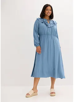 Dlouhé šaty ze splývavé viskózy, bonprix