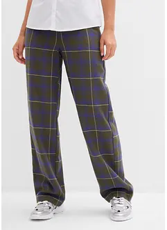 Flanelové kalhoty z čisté organické bavlny, bonprix