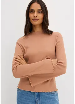 Žebrované tričko z čisté bavlny, bonprix