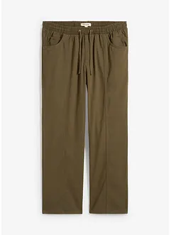 Kalhoty bez zapínání, z lehké bavlny Classic Fit, Straight, bonprix