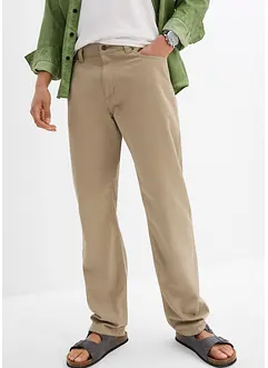 Keprové kalhoty z čisté bavlny Regular Fit, Straight, bonprix