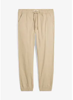 Relaxed Fit strečové chino kalhoty bez zapínání, Straight, bonprix