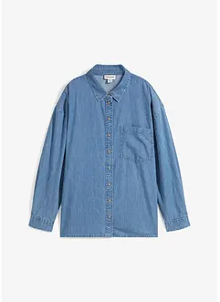Oversized džínová košile z organické bavlny, bonprix