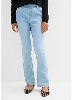Džíny bez zapínání, Mid Waist (2 páry v balení), bonprix