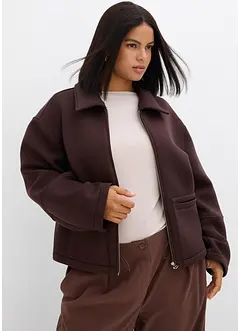 Krátká bunda z materiálu scuba, bonprix