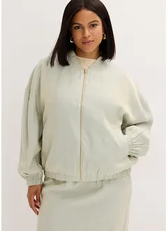 Bluzon z lesklého saténu, bonprix