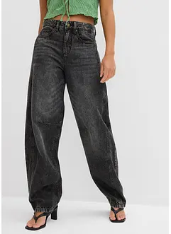Balonové džíny, Mid Waist, Super Soft, bonprix