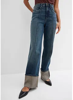 Džíny Straight, High Waist, bonprix