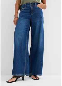 Džíny Wide Leg, Mid Waist, bonprix