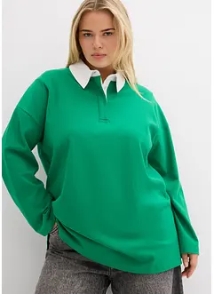 Triko polo z interlocku, bonprix
