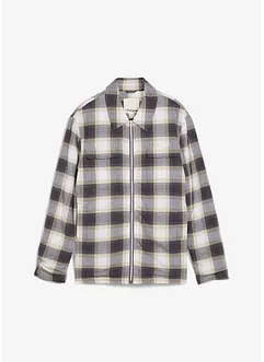 Flanelová košilová bunda s lehkou podšívkou, bonprix