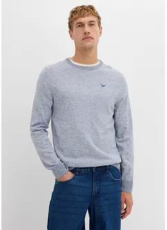 Svetr z jemného úpletu s čistou bavlnou, bonprix