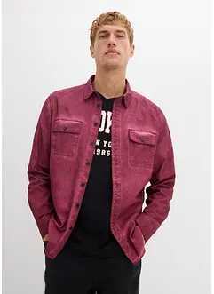 Košile s dlouhým rukávem a sepraným vzhledem, z čisté bavlny, bonprix