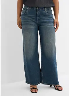 Džíny Wide Leg, High Waist, bonprix