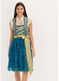 Dirndl se zástěrou s flitry (2dílná souprava), bonprix