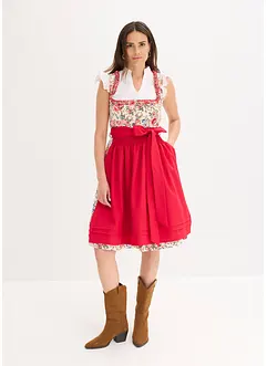 Kroj ve stylu dirndl s vyšívanou zástěrou (2dílná souprava), bonprix