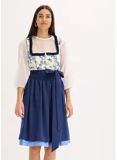 Kroj ve stylu dirndl s vyšívanou zástěrou (2dílná souprava), bonprix