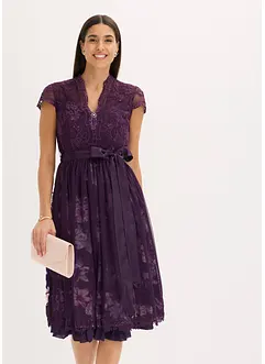 Kroj ve stylu dirndl, s výšivkou a sametovou sukní (2dílná souprava), bonprix