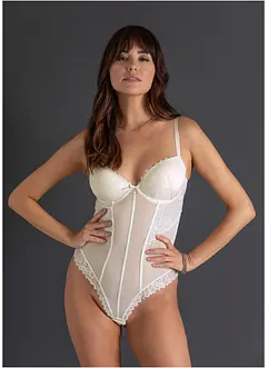 Body s tangy a pružnou krajkou, bonprix