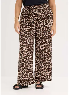 Palazzo kalhoty ze splývavého saténu, bonprix