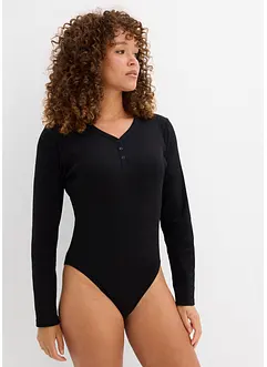 Žebrované body s čistou organickou bavlnou, bonprix