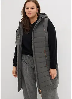 Dlouhá prošívaná vesta, bonprix