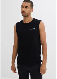 Triko bez rukávů, z čisté organické bavlny, Loose Fit (2 ks v balení), bonprix