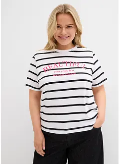 Pruhované triko z čisté bavlny, bonprix