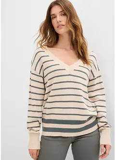 Svetr z bavlněné směsi, bonprix