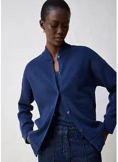 Oversize pletený kabátek s merino vlnou, bonprix